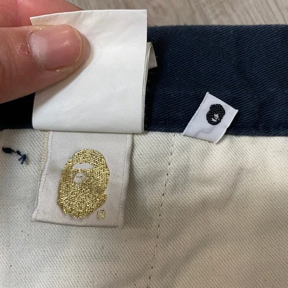Rare A Bathing Ape BAPE STA Logo Chino Pants Men's 33x30